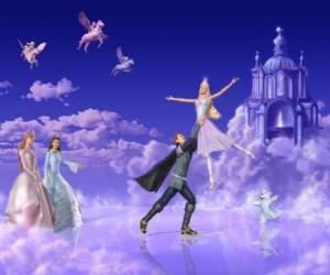 Układanka Taniec Barbie z księciem w filmie Pegasus