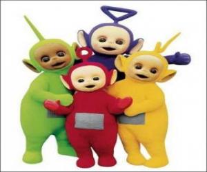 Układanka Teletubisie: Laa-Laa, Tinky Winky, Dipsy i Po