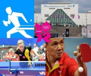 Układanka Tenis stołowy, ping-pong - London 2012-