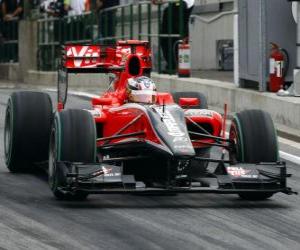 Układanka Timo Glock - Virgin - 2010 Grand Prix Węgier