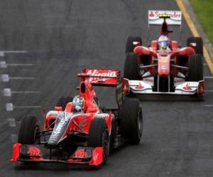 Układanka Timo Glock - Virgin - Melbourne 2010