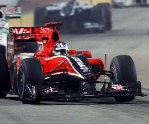 Układanka Timo Glock - Virgin - Singapur 2010