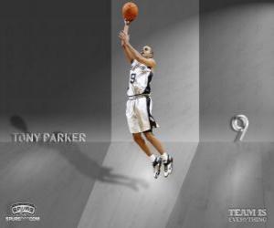 Układanka Tony Parker idzie na slam dunk