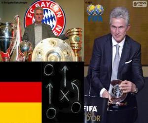 Układanka Trener roku FIFA 2013 dla piłki nożnej mężczyzn Jupp Heynckes