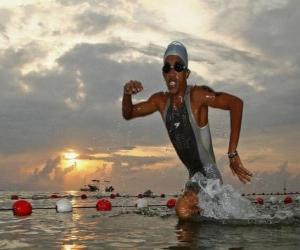 Układanka Triathlete na basen