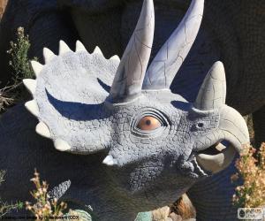 Układanka Triceratops głowy