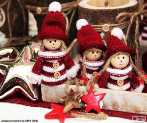 Układanka Trzy lalki Bożego Narodzenia