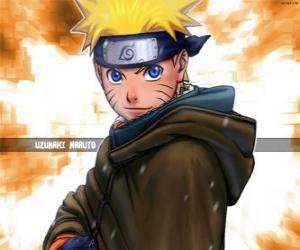 Układanka Uzumaki Naruto jest bohaterem przygód młodego ninja