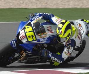 Układanka Valentino Rossi pilotowanie jej moto GP