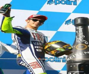 Układanka Valentino Rossi w podium