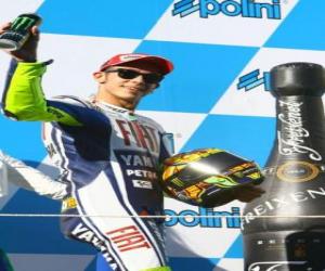 Układanka Valentino Rossi w podium