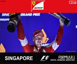 Układanka Vettel G.P Singapur 2015