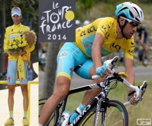 Układanka Vincenzo Nibali, zwycięzca Tour de France 2014