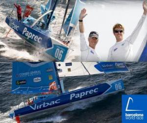 Układanka Virbac-Paprec 3 zwycięzca Barcelona World Race 2010-11