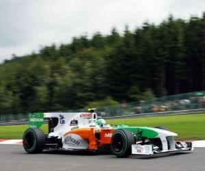 Układanka Vitantonio Liuzzi - Force India - Spa-Francorchamps 2010
