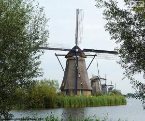 Układanka Wiatraki w Kinderdijk, Holandia