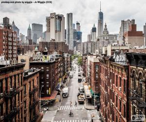 Układanka Widok ulicy w Manhattan