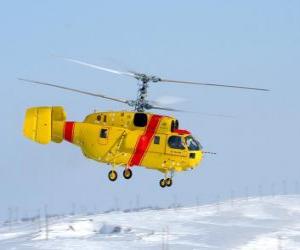 Układanka Wielka śmigłowca Ka-32A11BC