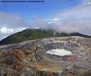 Układanka Wulkan Poas, Costa Rica