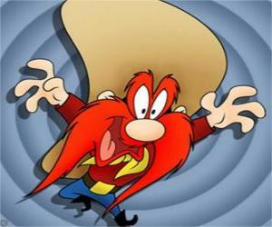 Układanka Yosemite Sam, kowboj z Looney Tunes