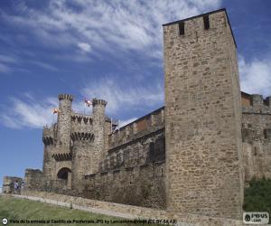 Układanka Zamek w Ponferrada, Hiszpania