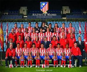 Układanka Zespół Atlético Madryt 2008-09