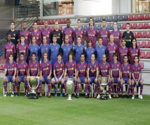 Układanka Zespół FC Barcelona 2009-10