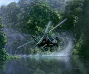 Układanka Śmigłowiec Hughes AH-64 Apache