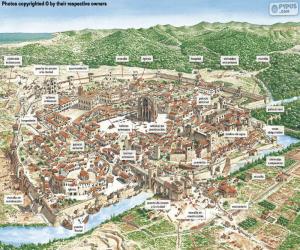 Układanka Średniowieczne miasto