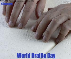 Układanka Światowy Dzień Braille'a