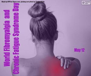 Układanka Światowy dzień fibromialgii i zespołu przewlekłego zmęczenia