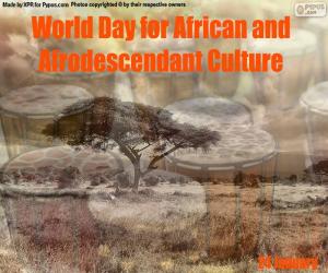 Układanka Światowy Dzień Kultury Afrykańskiej i Afroamerykańskiej