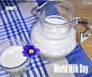 Układanka Światowy Dzień Mleka