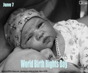 Układanka Światowy Dzień Praw Urodzeń