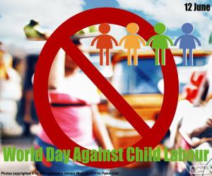 Układanka Światowy dzień przeciwko pracy dzieci