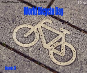 Układanka Światowy Dzień Roweru