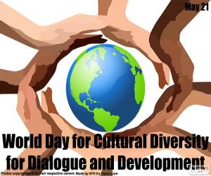 Układanka Światowy dzień różnorodności kulturowej dla dialogu i rozwoju