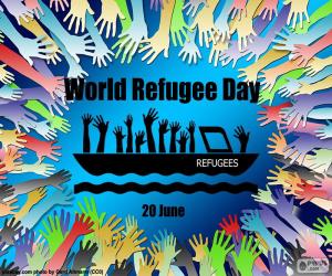 Układanka Światowy Dzień Uchodźcy