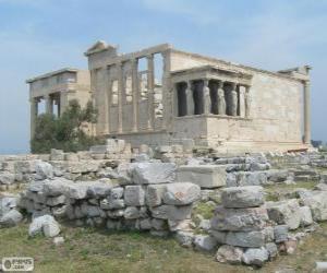 Układanka Świątyni Erechtejon, Ateny, Grecja