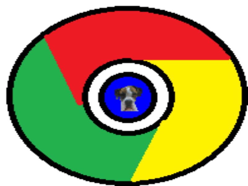 black-circle-with-colors-red-green-and-yellow-and-dog-logo-quiz-by-bubble puzzle