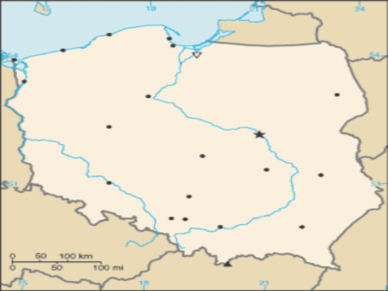 mapa Polski puzzle