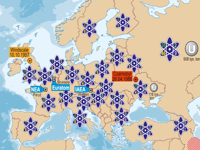 Energetyka jądrowa w Europie Zachodniej puzzle